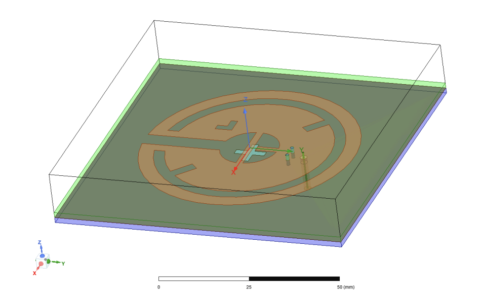Dual-Band Circularly Polarized Antenna - GAGAN Navigation System